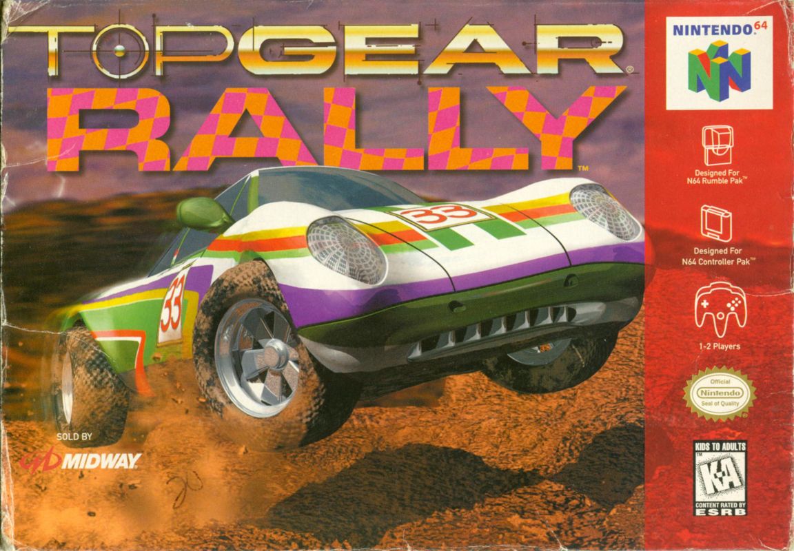 Top Gear Rally box art for Nintendo 64